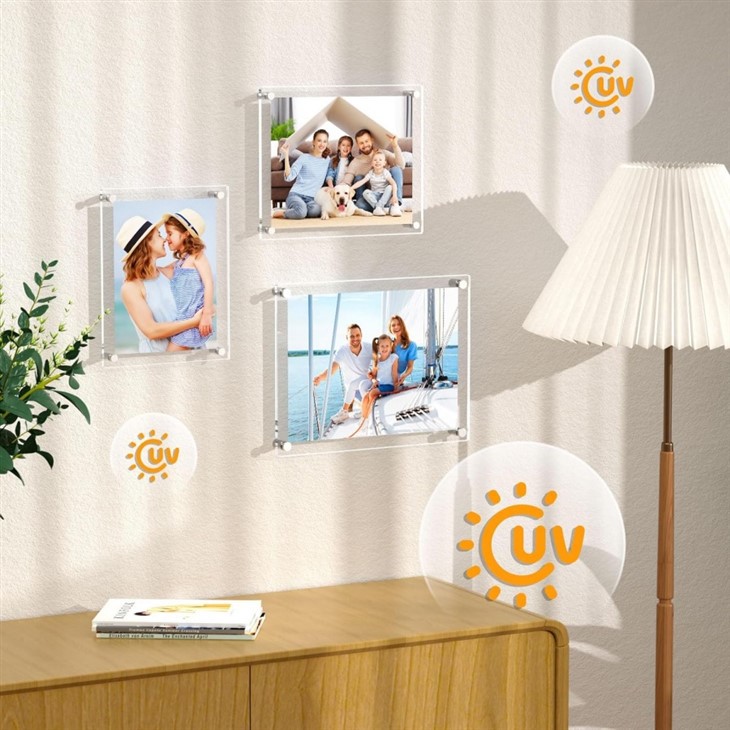 Acrylic Picture Frames With Standoffs high quality