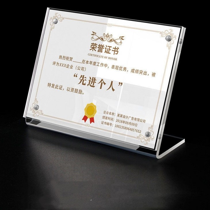 L Shaped Acrylic Frame best