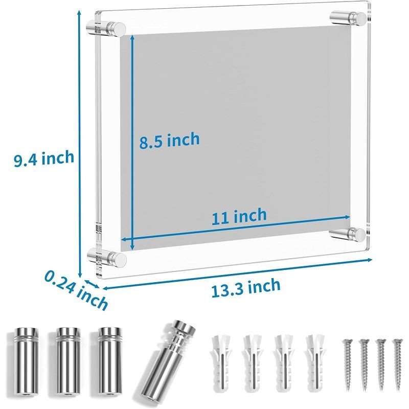 Acrylic Picture Frames With Standoffs factory