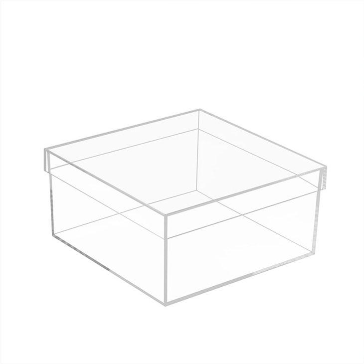 Concavo Convex Lid Acrylic Clamshell Box