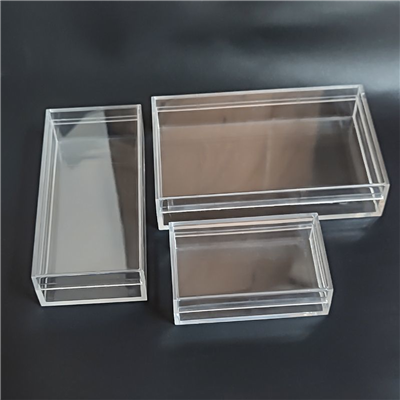Clear Acrylic Box with Hinged Lid