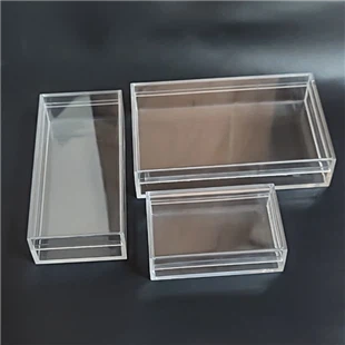 Clear Acrylic Box with Hinged Lid