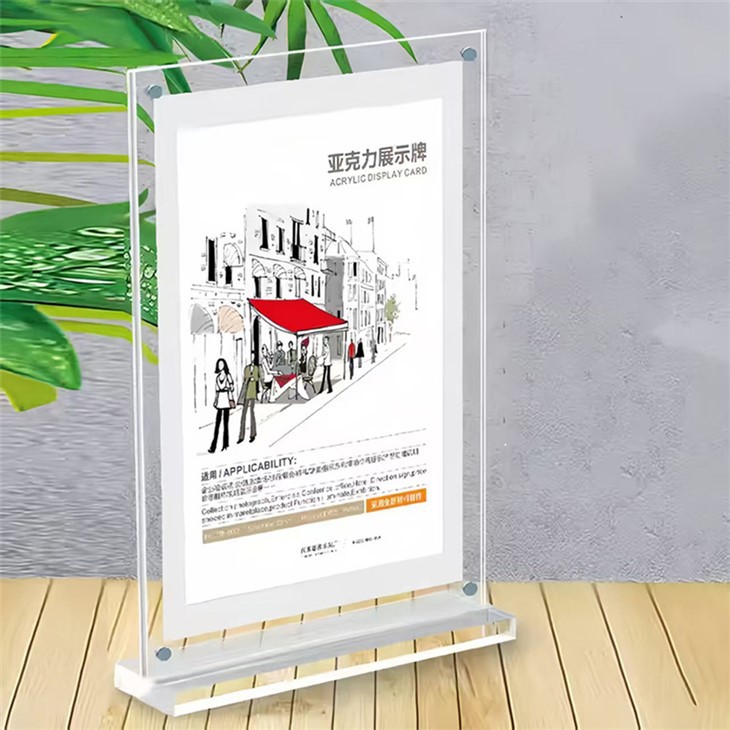 T Shape Acrylic Sign Holder