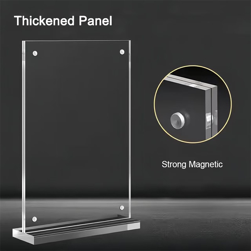 T Shape Acrylic Sign Holder factory