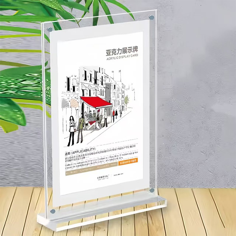 T Shape Acrylic Sign Holder high quality