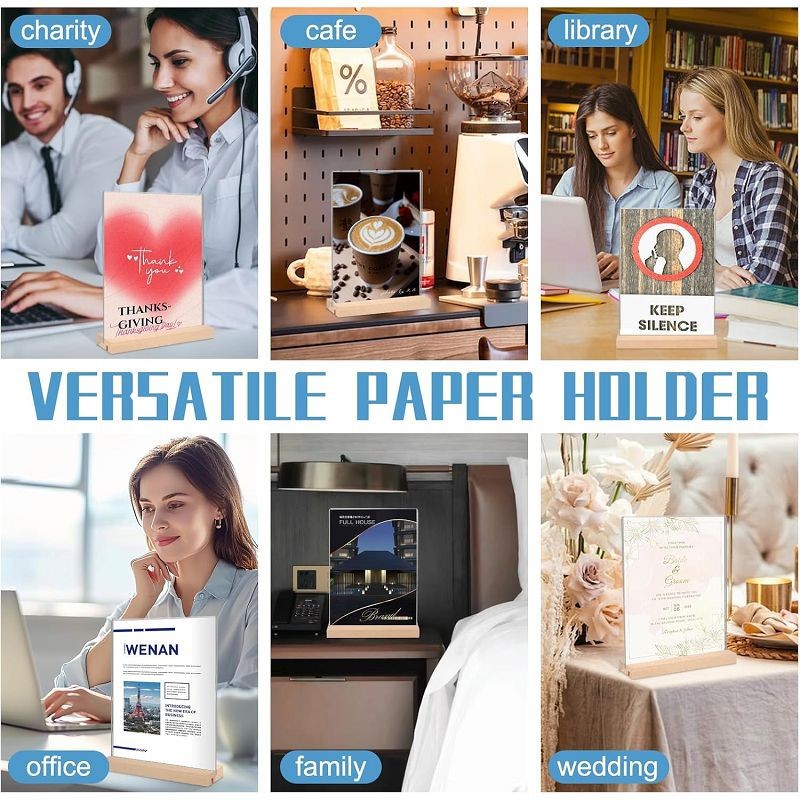 T - Shape Beech Acrylic Table Card best